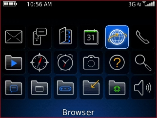 Pantalla de aplicaciones con "Browser"