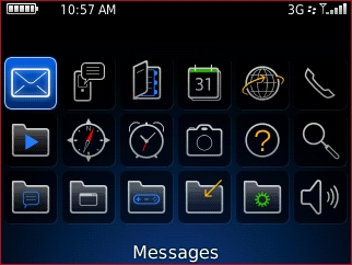 Pantalla de aplicaciones con los mensajes