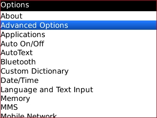 options con advanced options