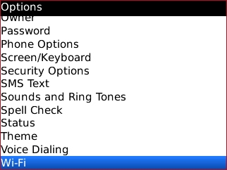 Options with Wi-Fi