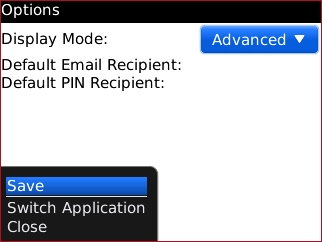 Wi-Fi Diagnostics Options menu with Save