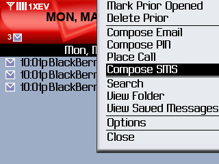 8703e SMS message step 2