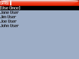 8703e SMS message step 3