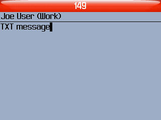 8703e SMS message step 4