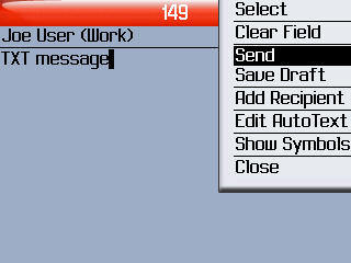 8703e SMS message step 5