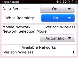 Mobile Network with While Roaming