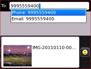 Video message with To field