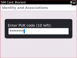 Ingresa el código PUK