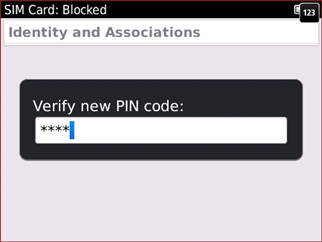 Verifica el nuevo código PIN