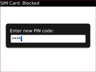 seguridad de la sim de blackberry con pin nuevo