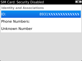 SIM Card ID