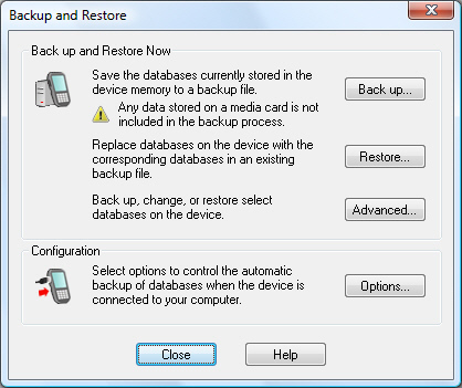blackberry backup and restore close