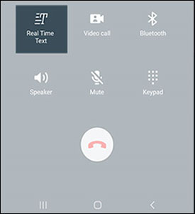 Switch to Real Time Text Switch to Real Time Text