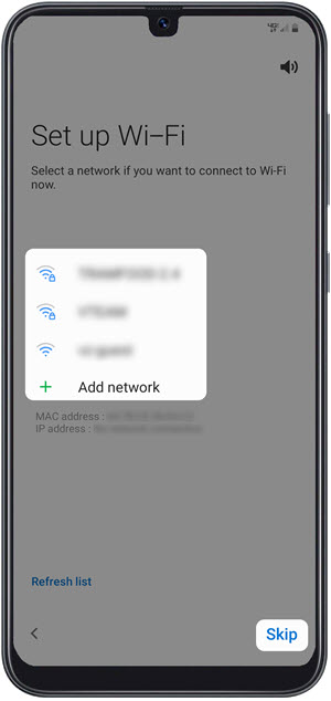 Set up Wi-Fi