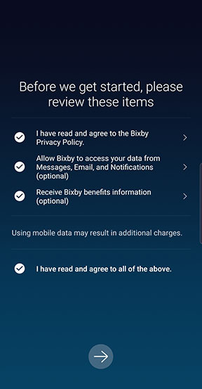 Bixby Terms and Conditions