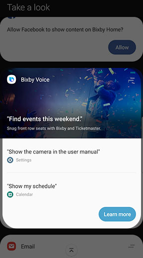 Bixby voice card