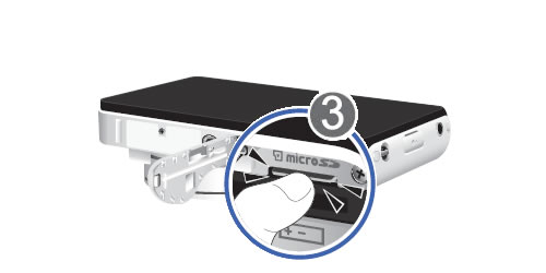Press in on SD / Memory Card