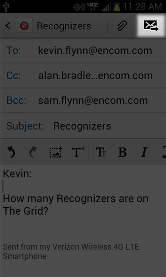 Email Settings select Compose select Send