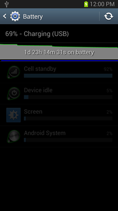 Battery status