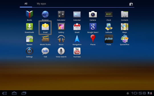Delete Email Messages Samsung Galaxy Tab 10 1