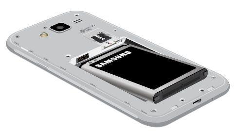 Samsung Galaxy J3 V J3 16 Insert Remove Battery Verizon
