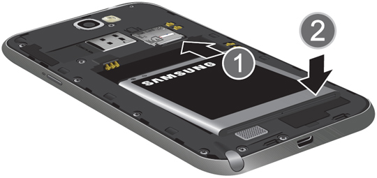 Inserting the battery