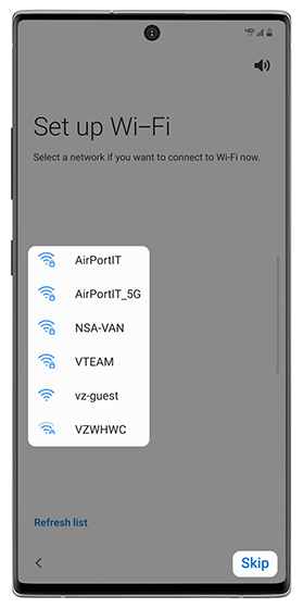 Set up Wi-Fi Set up Wi-Fi