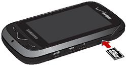 Insert a memory card