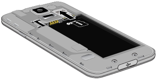 Insert memory card