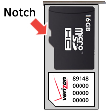Insert memory card