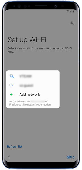 Setup Wi-fi