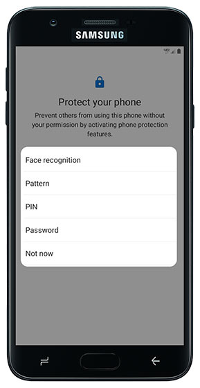 Tap an option