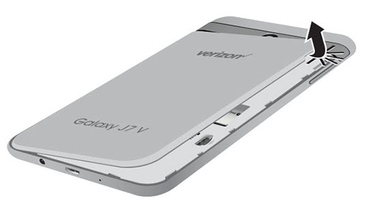 Samsung Galaxy J7 V Galaxy J7 Insert Remove Battery Verizon