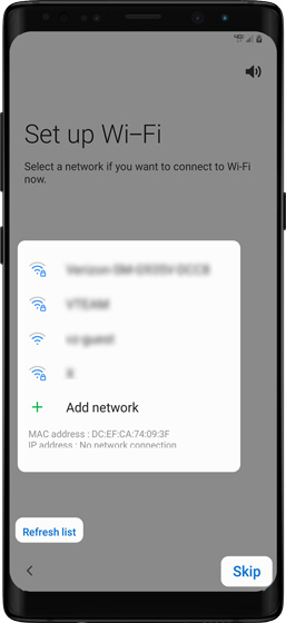 Set up Wi-Fi