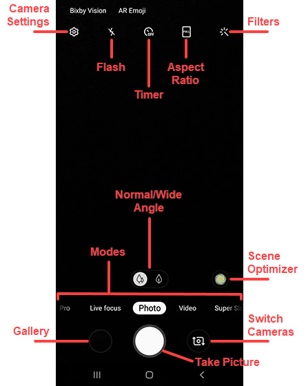 Samsung Galaxy Note9 - Common Camera Settings | Verizon Wireless