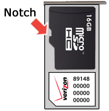 Insert memory card
