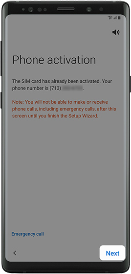 Phone activation