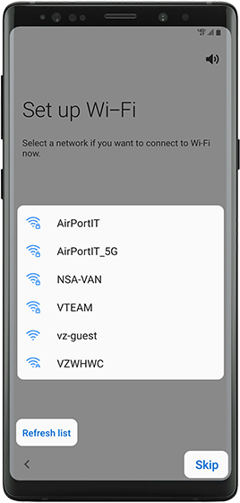 Set up Wi-Fi
