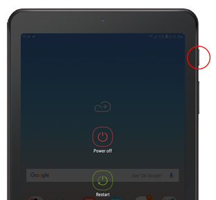 how to shut off samsung tablet