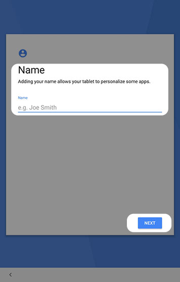 Name your tablet