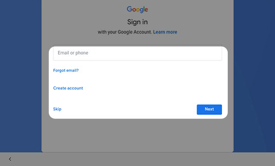 Add a Google account