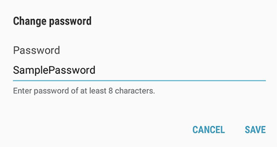Hotspot password