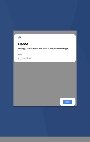 Name your tablet