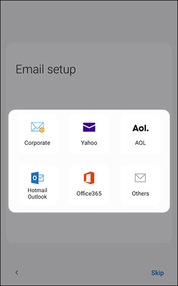 Add email account Add email account