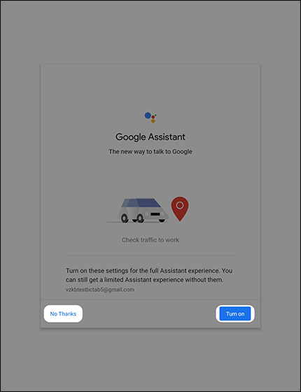 Google Assistant screen Google Assistant screen