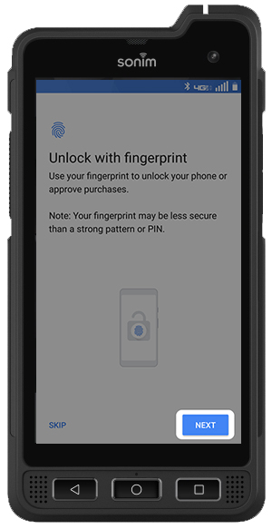 Add a fingerprint to unlock your phone