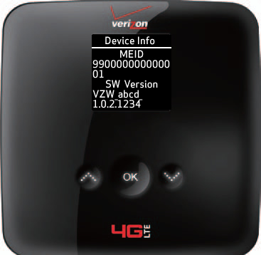Consultar MEID y Software Version