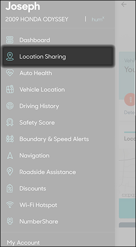 Tap Location Sharing