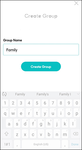 Tap Create Group