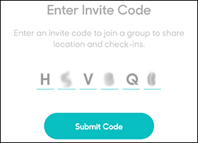 Tap Submit Code